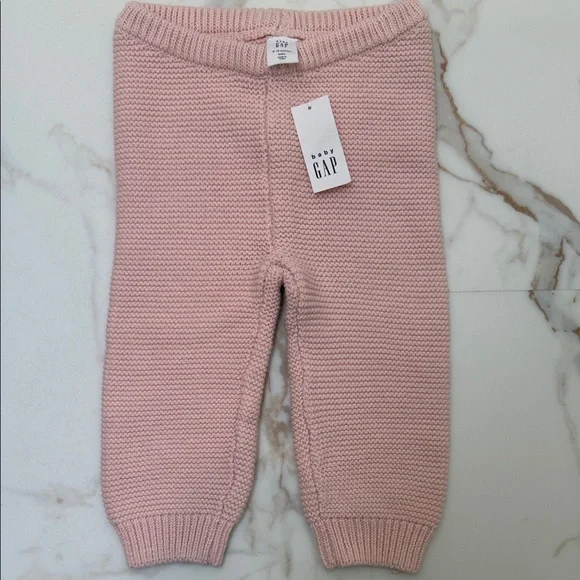 GAP Soft Pink Baby Knit Set with Hoodie - Picture 3 of 3